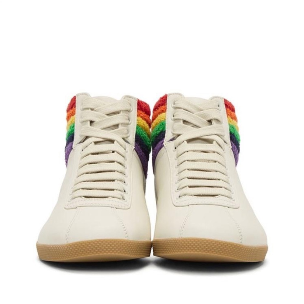 Gucci Naturally Rainbow Hi-Top Sneakers - Picture 5 of 8